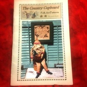 Primative Santa & Stitchery Folk Art Patterns The Holly Season 2002 19in NOS